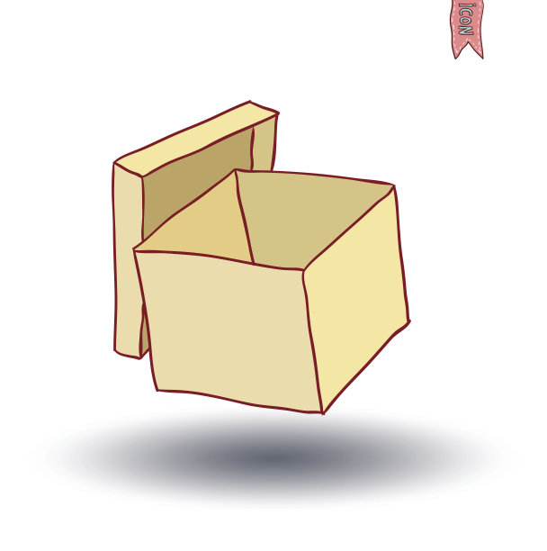 盒子收集，涂鸦集。矢量插图。图片下载