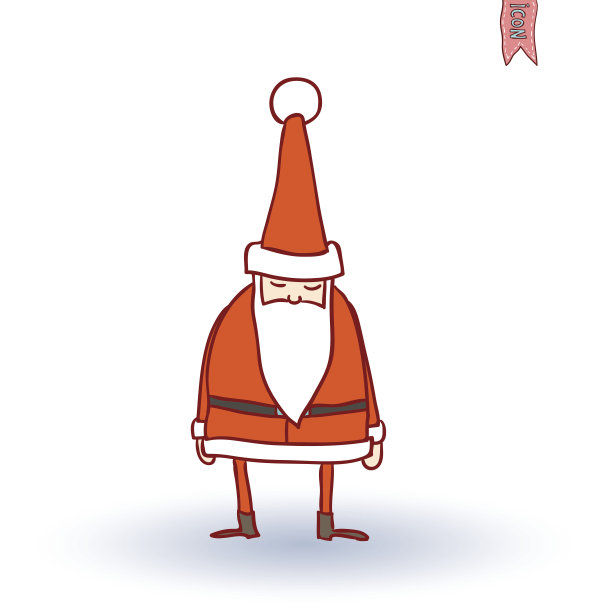 圣诞老人。矢量插图。图片下载