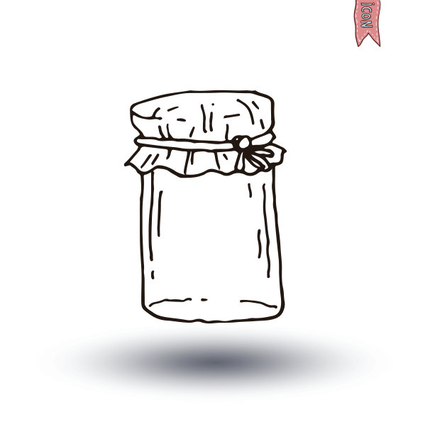 瓶子图标，矢量插图图片下载