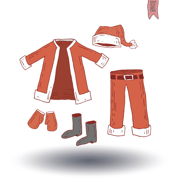 圣诞老人。矢量插图。图片下载