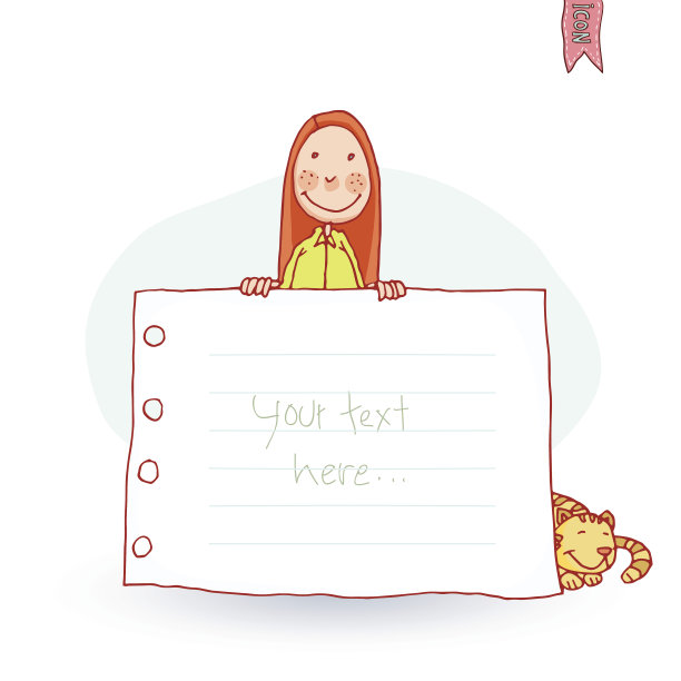 开学季banner和书签矢量素材图片下载