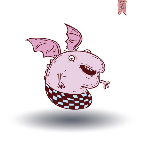 卡通怪物。矢量图图片下载