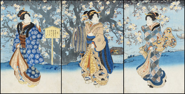 浮世绘素材图片