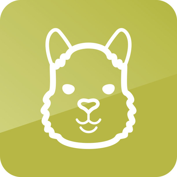 喇嘛图标。动物头部矢量符号图片下载