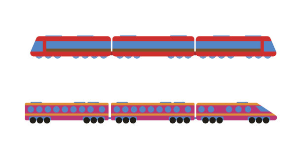 玩具火车矢量插图。图片下载