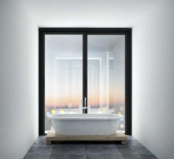 浴室及热水浴缸设计图片下载