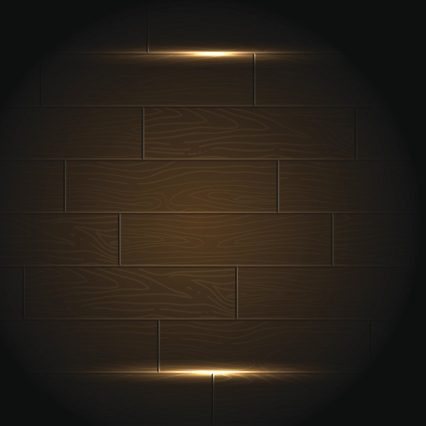 木材背景与光辉框架图片下载