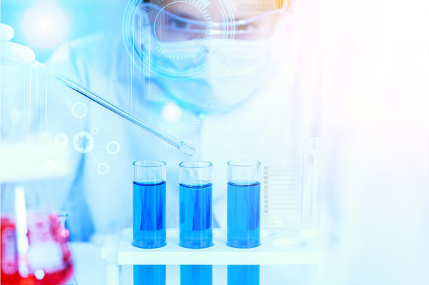 具有实验室背景和概念的科学家。图片下载