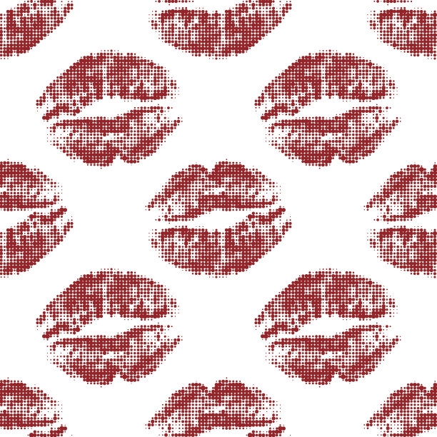 无缝的嘴唇背景图片下载