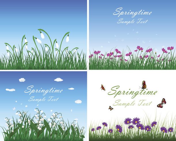 春天的草地上设置图片下载