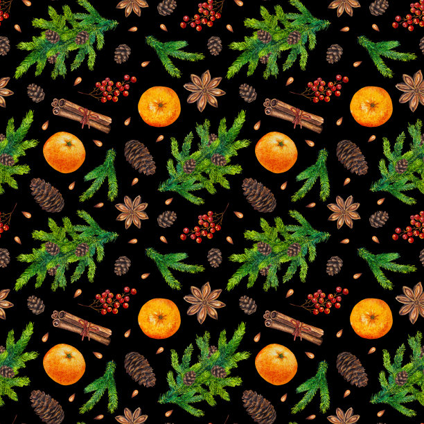 无缝的圣诞背景图片下载