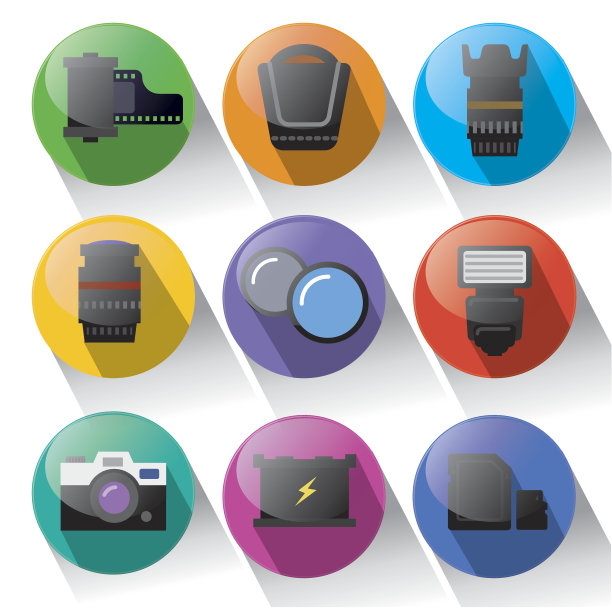 照片设备图标集图片下载