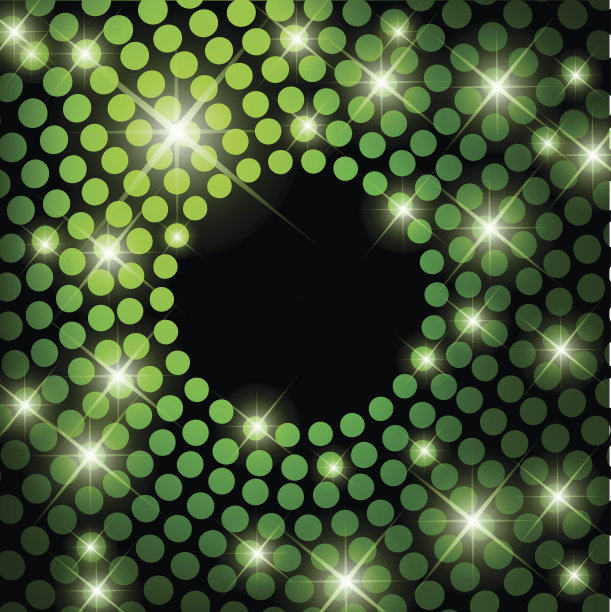 美丽的迪斯科背景与圆形灯光矢量图片下载