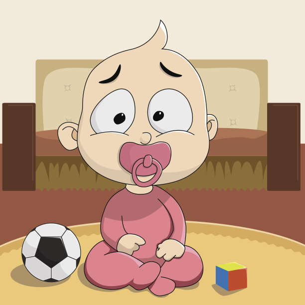 有趣的婴儿向量图片下载