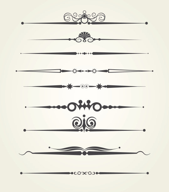 设计元素页面分隔，矢量插图素材图片