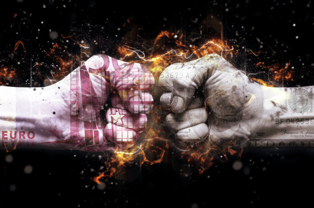 货币冲突的概念图片下载