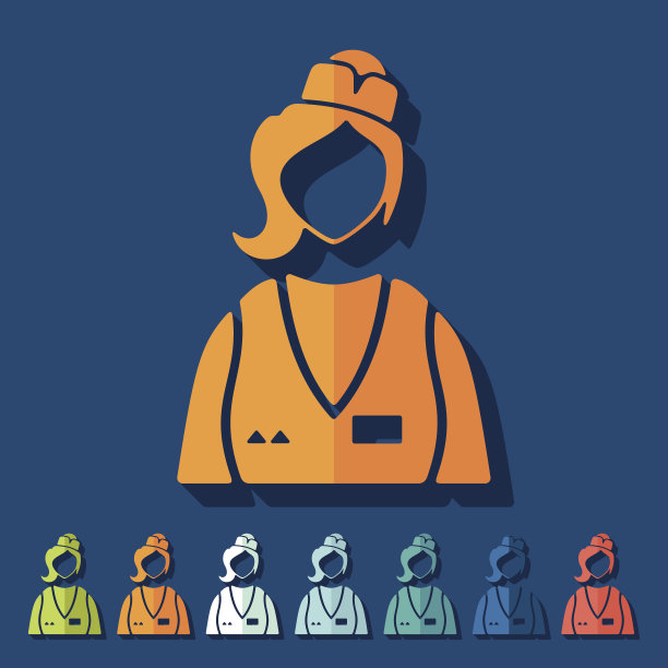 平面设计:女售货员图片下载