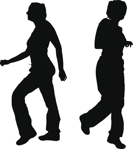 一个女人的矢量剪影。图片下载