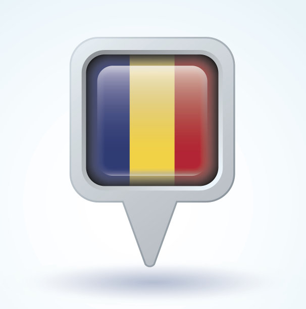 罗马尼亚国旗，矢量图图片下载