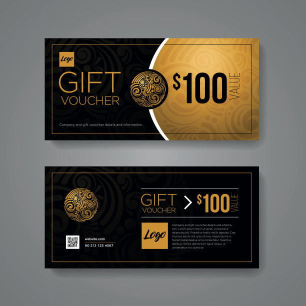 礼券设计模板图片下载