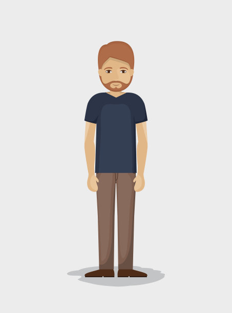 七彩人卡通设计图片下载