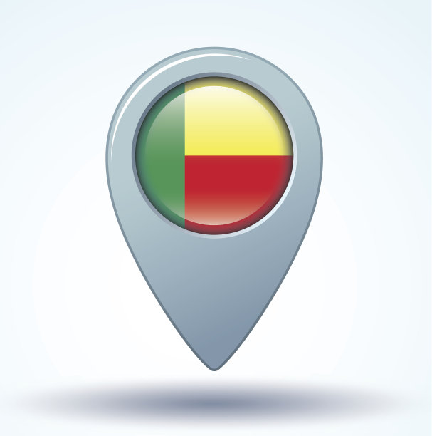 贝宁旗，矢量图图片下载