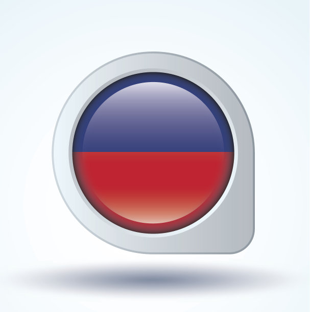 海地国旗，矢量图图片下载