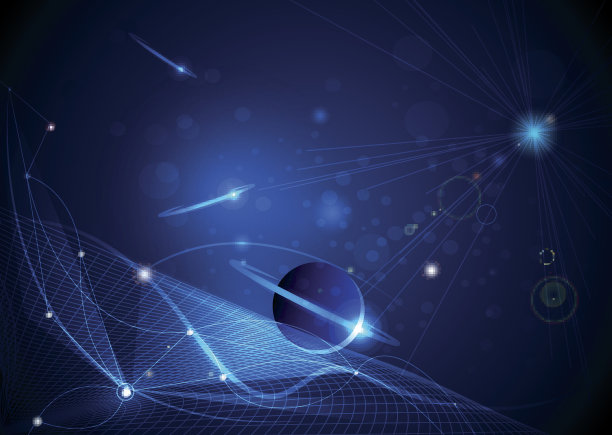 抽象未来-分子技术背景图片下载