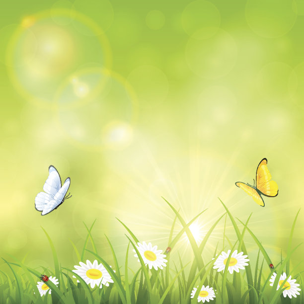 绿色自然阳光背景图片下载