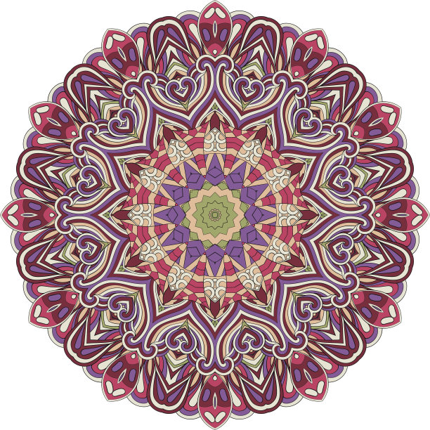 窗饰点缀。民族曼海蒂曲线涂鸦设计。向量。图片下载