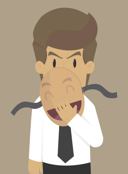 隐藏面具的商人图片下载