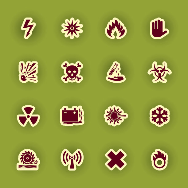 警告及危险标志素材图片