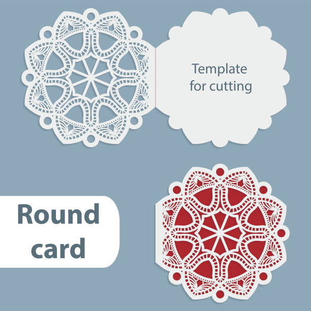 激光切割婚庆卡模板图片下载