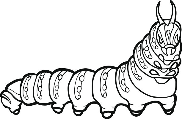 彩色书:卡特彼勒图片下载