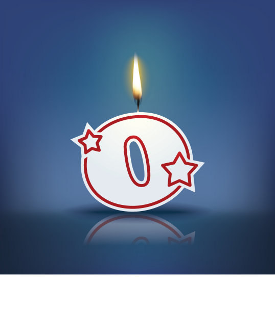 蜡烛字母o与火焰图片下载