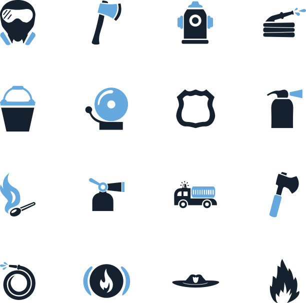 消防队图标集图片下载