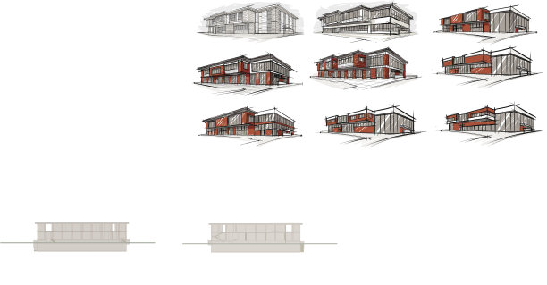 素描的建筑。图片下载