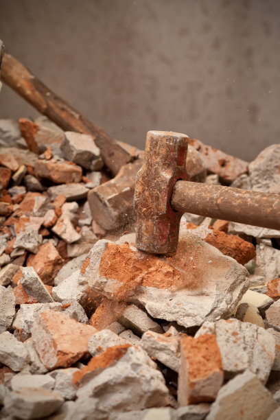 锤击砖块图片下载