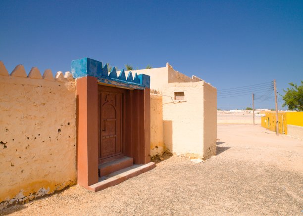 阿曼的典型入口门图片下载