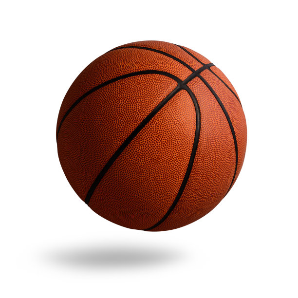 白色背景的篮球图片下载