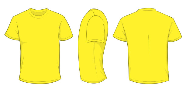 黄色衬衫模板图片下载