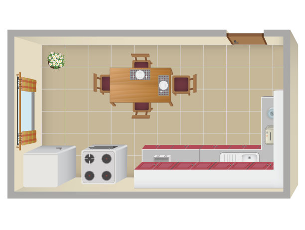 厨房的计划图片下载