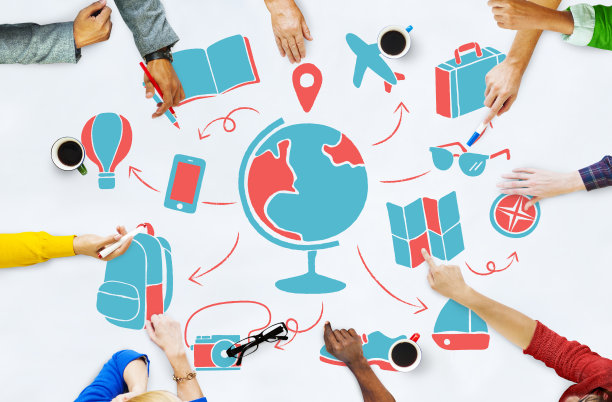 世界全球旅行计划旅游概念图片下载