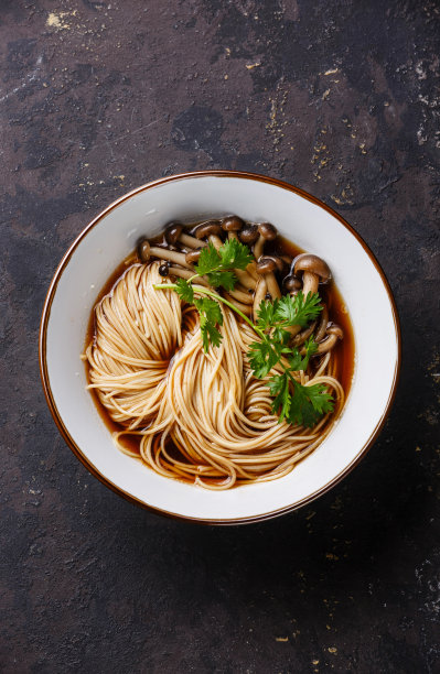 亚洲蘑菇拉面图片下载