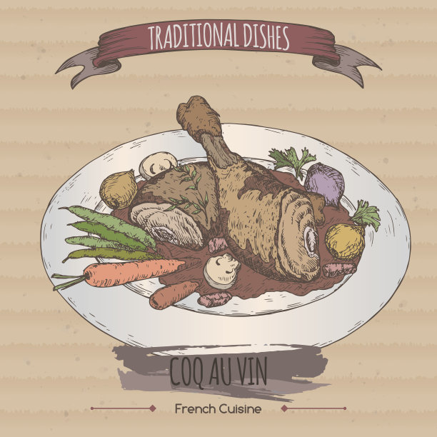 颜色红酒红酒矢量草图放在纸板背景上。图片下载