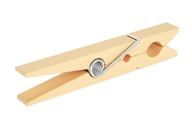 木制晾衣夹，3D渲染图片下载