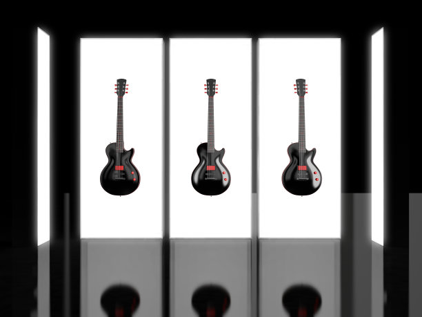 抽象环境中的几把电吉他图片下载