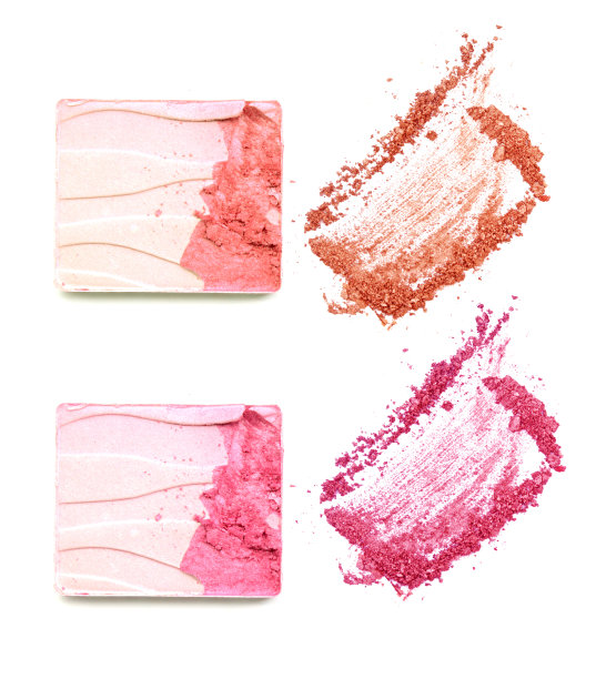 在白色的背景上化妆图片下载