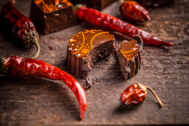 甜蜜的巧克力松露图片下载