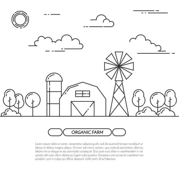 农家乐横幅为农产品广告平线艺术载体图片下载